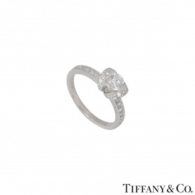 Tiffany & Co. Platinum Diamond Ribbon Ring Tiffany & Co. Platinum Diamond Ribbon Ring